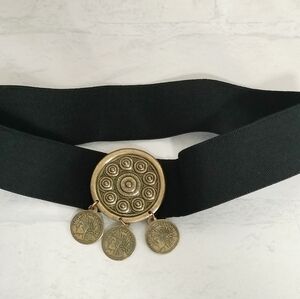 Source Unknown Black and Gold Multistrand Beaded Vintage Belt Beaded One Size Wide Belts for Women for sale | eBay main image 4